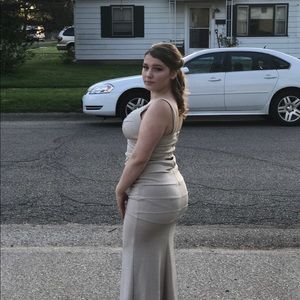 Sparkly Tan Prom dress